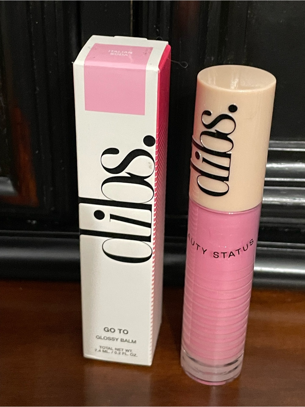 SOLD! Dibs to go Glossy Balm - Pink Italian soda new